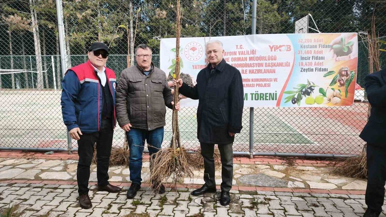 KUYUCAK’TA 1200 ADET KESTANE FİDANI DAĞITILDI