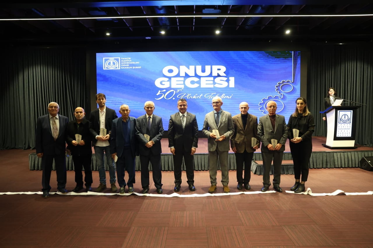 MAKİNA MÜHENDİSLERİ ODASI (MMO) SAMSUN ŞUBESİ TARAFINDAN, 71’İNCİ YIL ONUR GECESİ PROGRAMI...