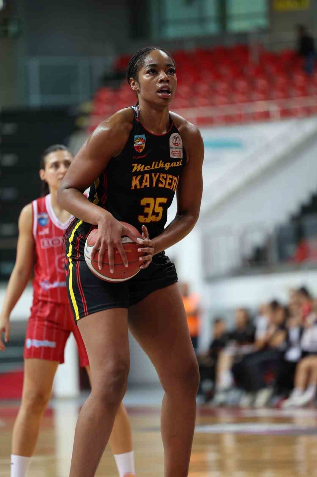 MELİKGAZİ KAYSERİ BASKETBOL'UN DEPLASMANDA KAYBETTİĞİ EMLAK KONUT MÜSABAKASINDA 4 OYUNCUSU ÇİFT...