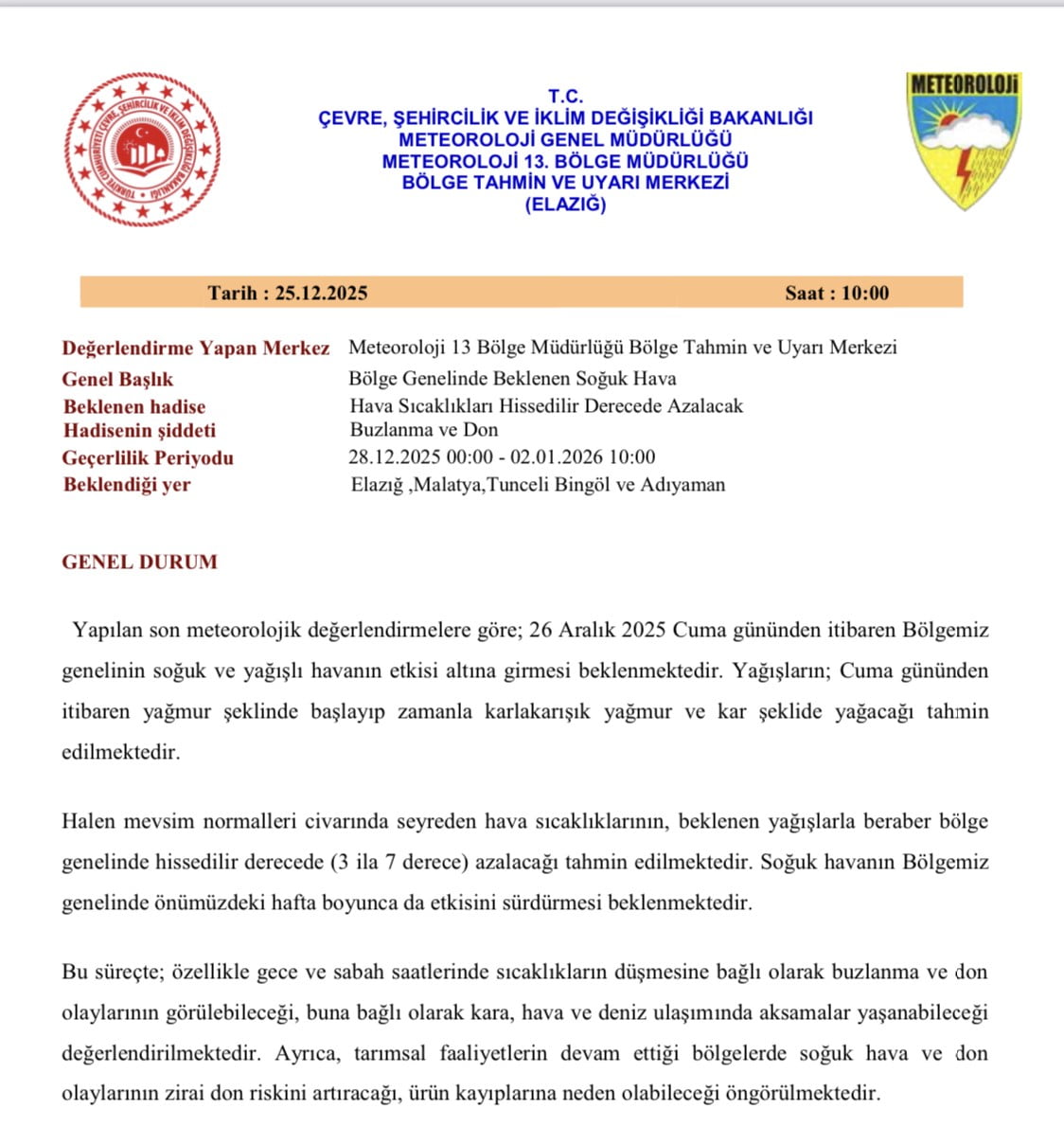 METODOLOJİDEN UYARI