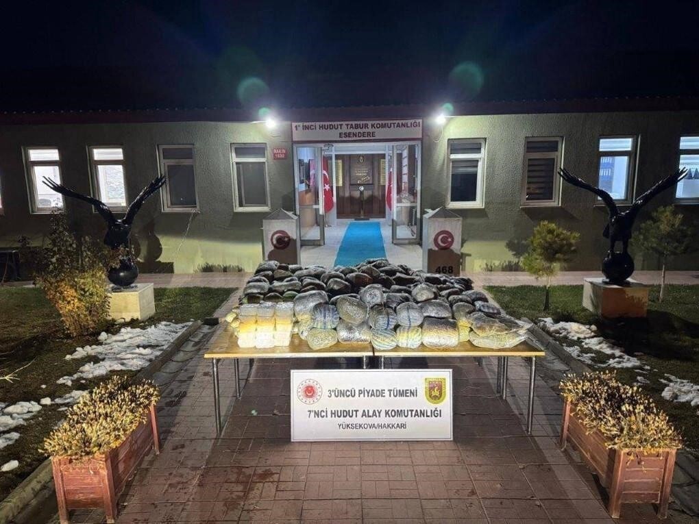 MİLLİ SAVUNMA BAKANLIĞI (MSB), HUDUT HATTINDA 258.999 GRAM UYUŞTURUCU MADDENİN ELE GEÇİRİLDİĞİNİ...