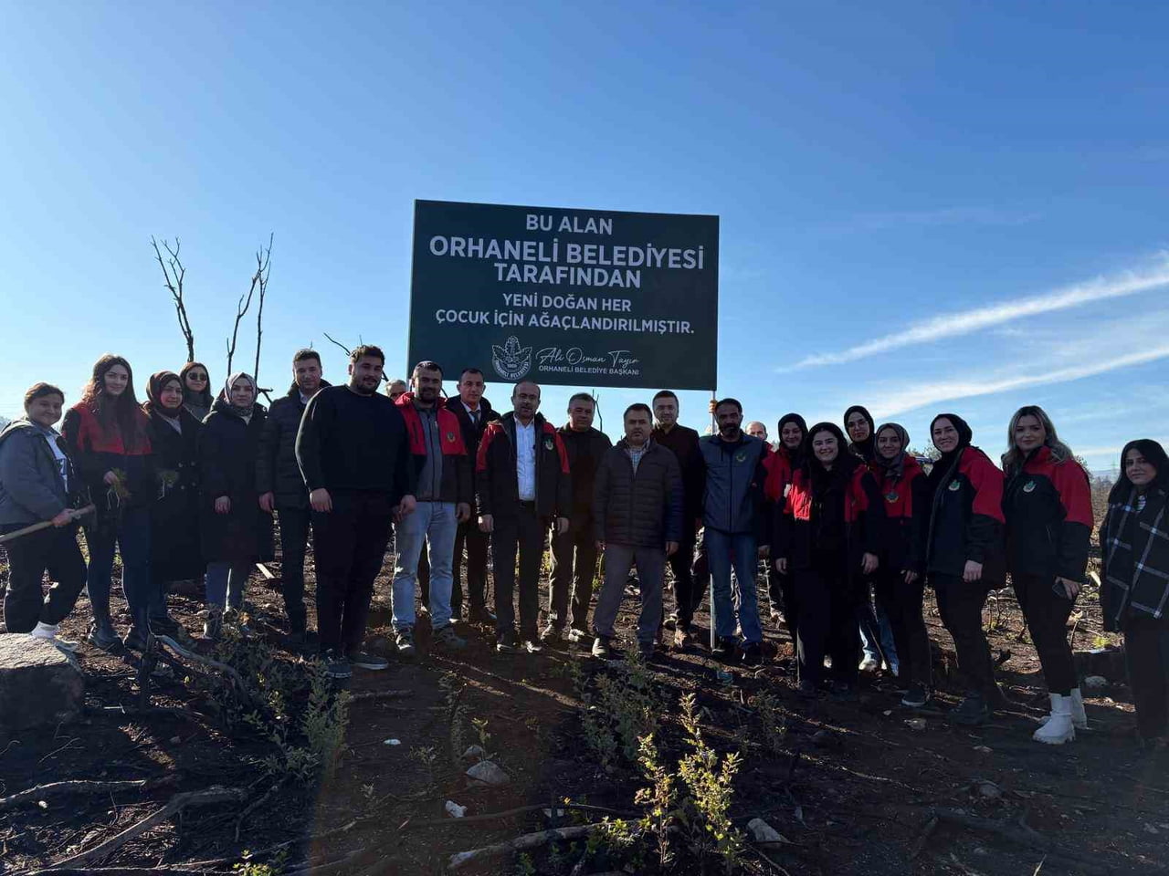 ORHANELİ BELEDİYESİ TARAFINDAN 'YENİ DOĞAN ORMANI' ÇERÇEVESİNDE FİDAN DİKİM ETKİNLİĞİ...