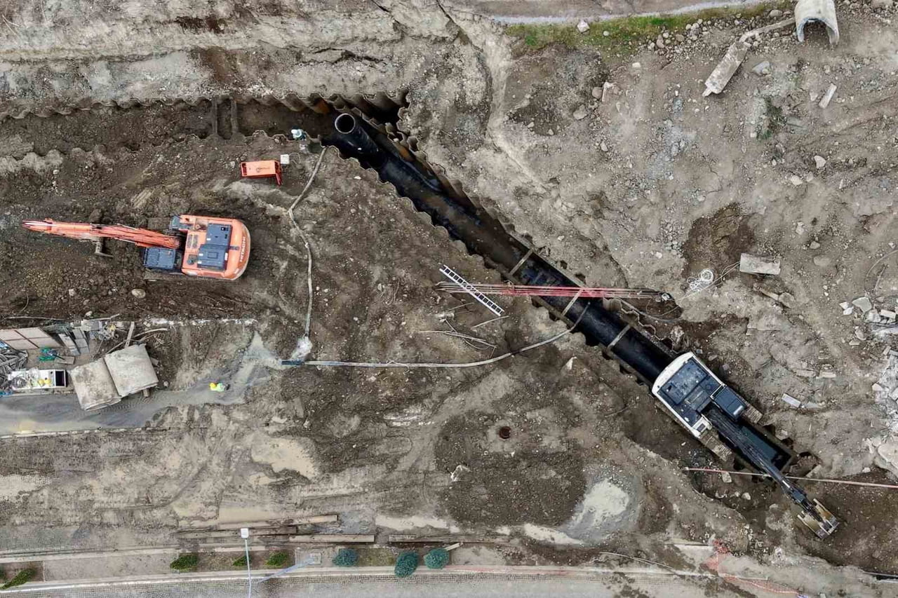 SAMSUN BÜYÜKŞEHİR BELEDİYE (SBB) BAŞKANI HALİT DOĞAN, TOPLAM 4 BİN 550 METRE UZUNLUĞA SAHİP ATIK...