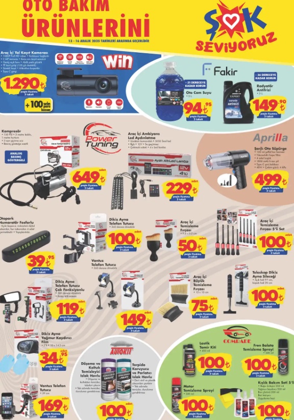ŞOK 13 Aralık 2025 Aktüel Ürünler Kataloğu: Hafta Sonu Oto Bakım ve Oyuncak İndirimleri