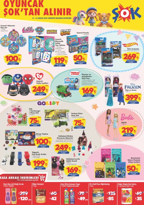 ŞOK 13 Aralık 2025 Aktüel Ürünler Kataloğu: Hafta Sonu Oto Bakım ve Oyuncak İndirimleri