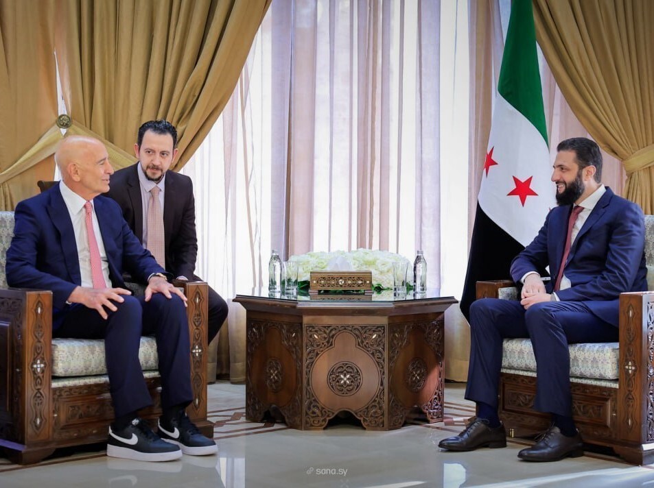 SURİYE DEVLET BAŞKANI AHMED EŞ-ŞARA, ABD'NİN ANKARA BÜYÜKELÇİSİ VE SURİYE ÖZEL TEMSİLCİSİ TOM...