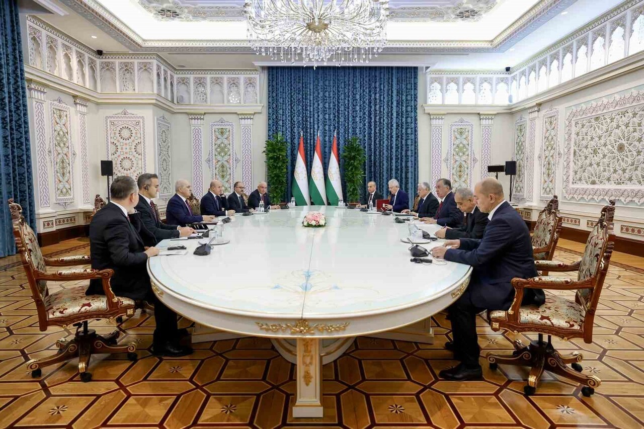 TBMM BAŞKANI NUMAN KURTULMUŞ, RESMİ ZİYARET GERÇEKLEŞTİRDİĞİ TACİKİSTAN’IN BAŞKENTİ DUŞANBE’DE...