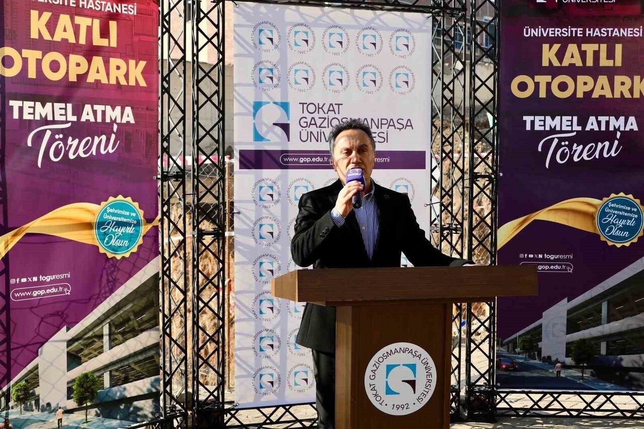 TOKAT (İHA) - TOKAT GAZİOSMANPAŞA ÜNİVERSİTESİ (TOGÜ) ALİ ŞEVKİ EREK YERLEŞKESİNDE TEMELİ ATILAN 4...