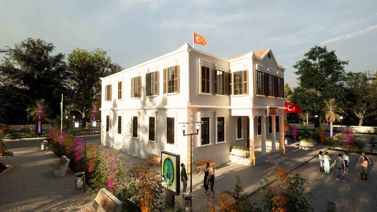 YIKILAN MENEMEN HÜKÜMET KONAĞI, KENDİ YERİNDE ASLINA UYGUN OLARAK YENİDEN İNŞA EDİLEREK MÜZE...