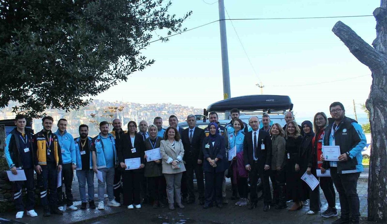 ZONGULDAK'TA UMKE TATBİKATINA KATILANLARA TEŞEKKÜR BELGESİ VERİLDİ.