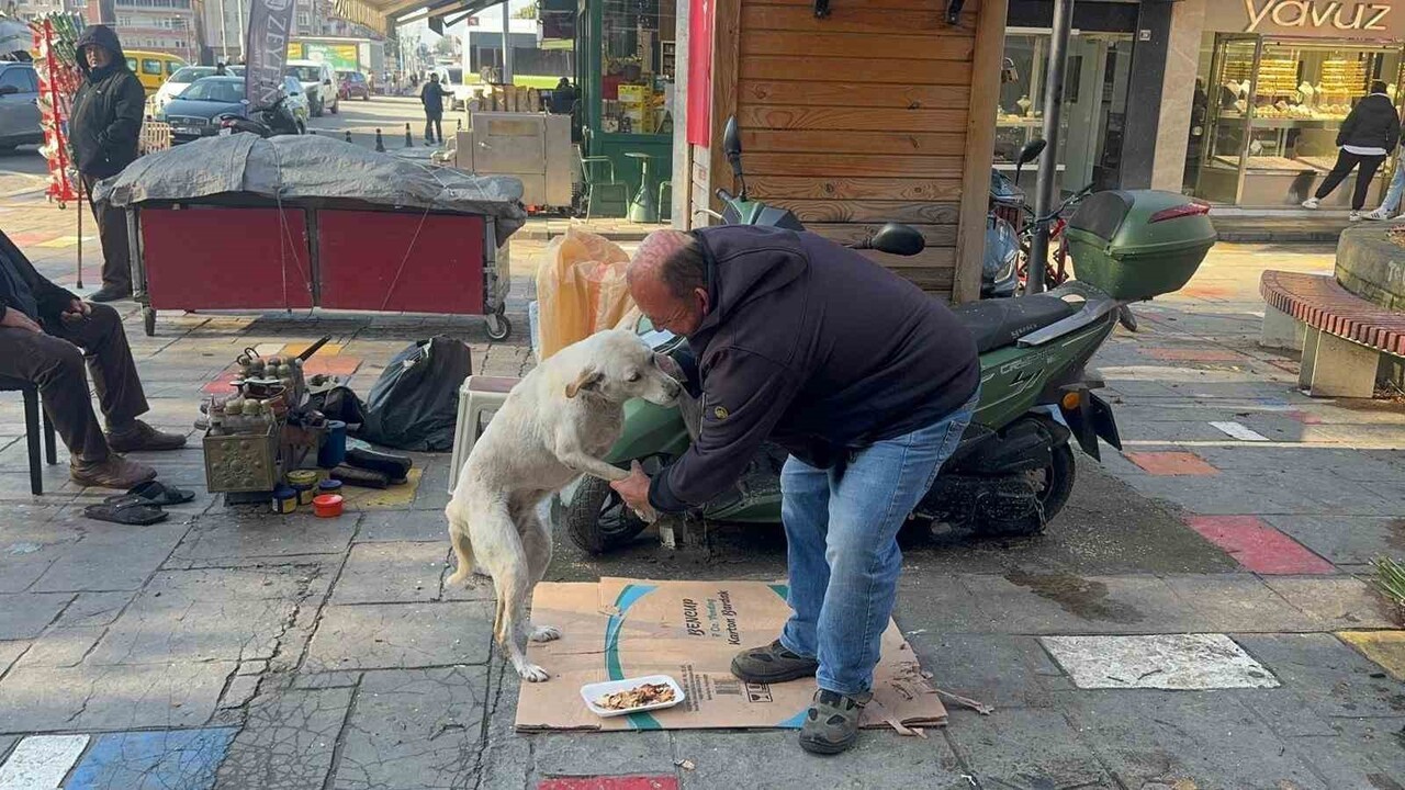 ZONGULDAK’IN ALAPLI İLÇESİNDE AYAKKABI BOYACILIĞI YAPAN HÜSEYİN ÖZTÜRK, KAZANCININ YARISINI 10...