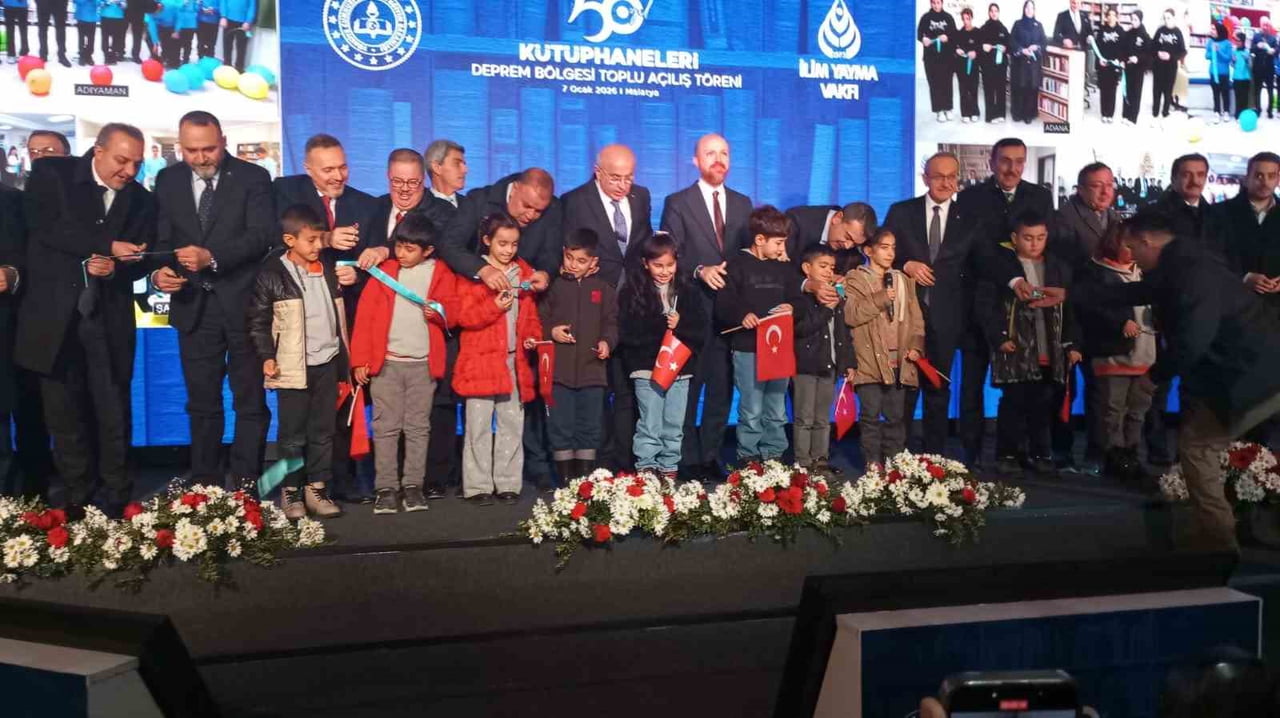 50. YIL KÜTÜPHANELERİ DEPREM BÖLGESİNDE HİZMETE AÇILDI