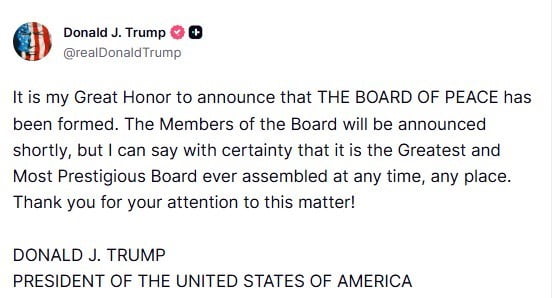 ABD BAŞKANI DONALD TRUMP, GAZZE BARIŞ KURULU’NUN OLUŞTURULDUĞUNU VE 20 MADDELİK GAZZE BARIŞ...