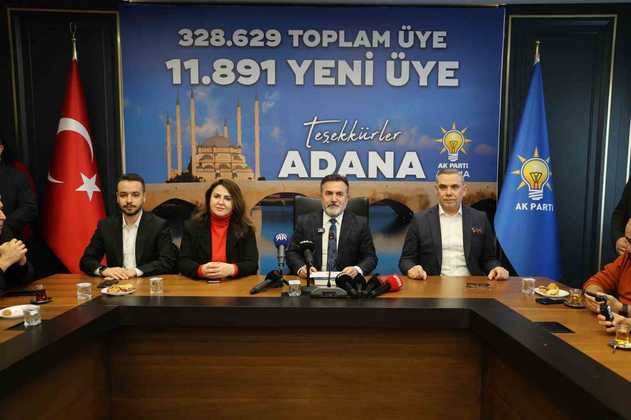AK PARTİ ADANA İL BAŞKANI TAMER DAĞLI, ADANA’DAKİ TOPLAM ÜYE SAYISININ 328 BİN 629’A YÜKSELDİĞİNİ...