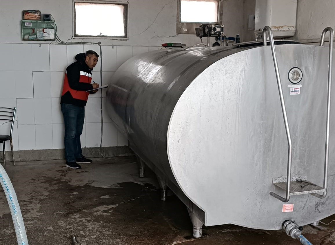 ALTINTAŞ’TA SÜT SOĞUTMA TANKLARI DENETLENDİ