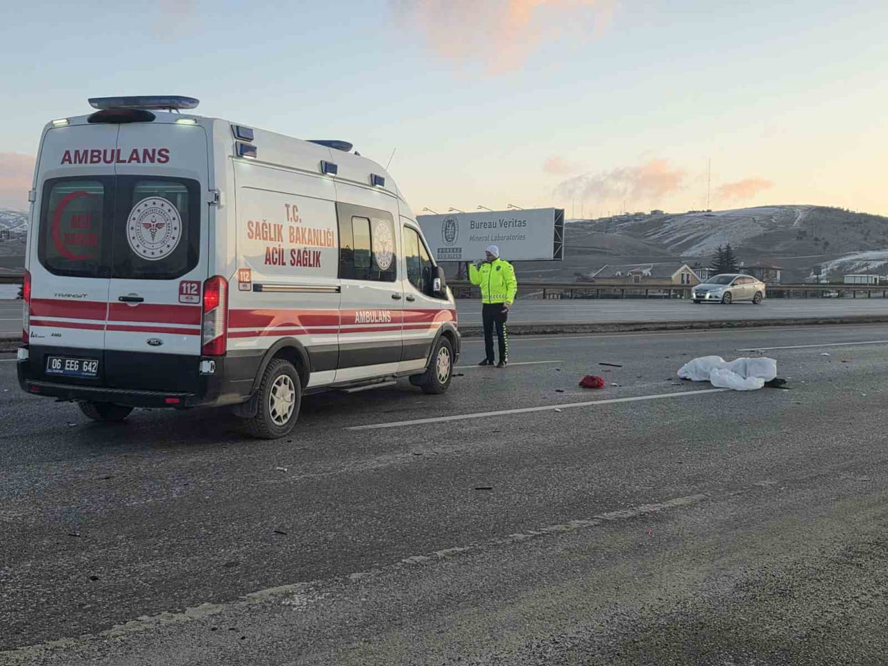 ANKARA'NIN ELMADAĞ İLÇESİNDE MEYDANA GELEN TRAFİK KAZASINDA 1 KİŞİ HAYATINI KAYBETTİ.