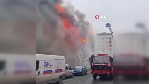 Ataşehir Ferhatpaşa'da bir iş yerinde yangın çıktı