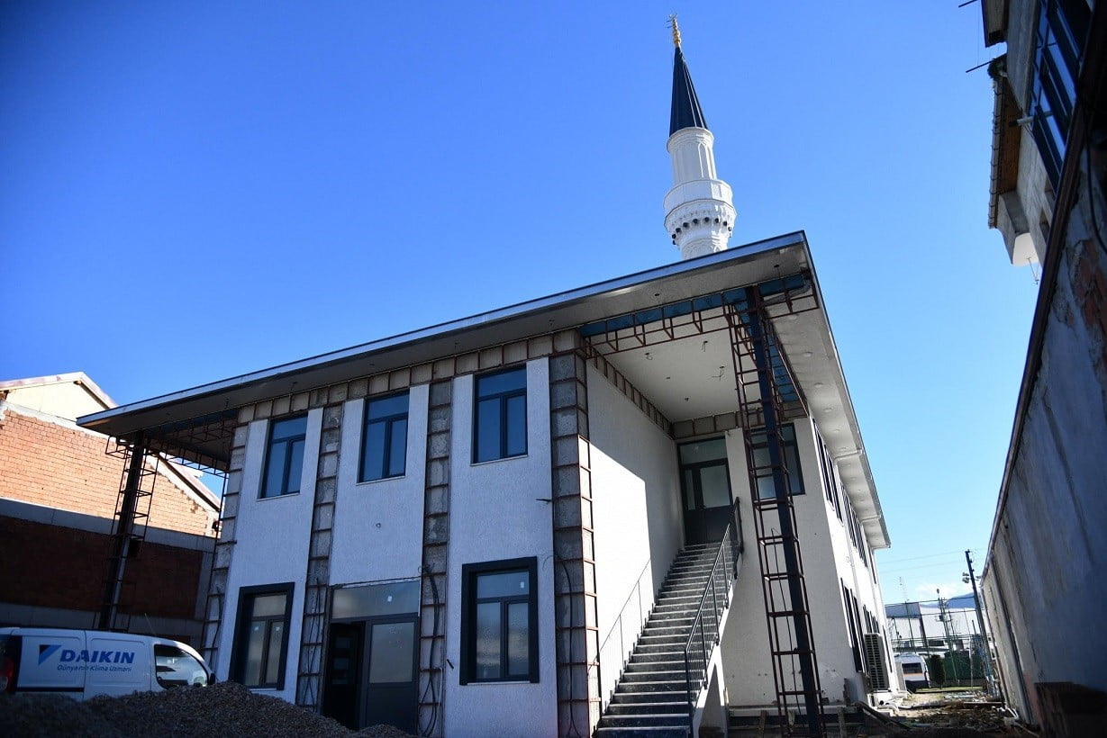 BAŞİSKELE'DE YAPIMI DEVAM EDEN GAZZE ŞEHİTLERİ CAMİSİNDE İNŞAAT ÇALIŞMALARI TAMAMLANMA AŞAMASINA...