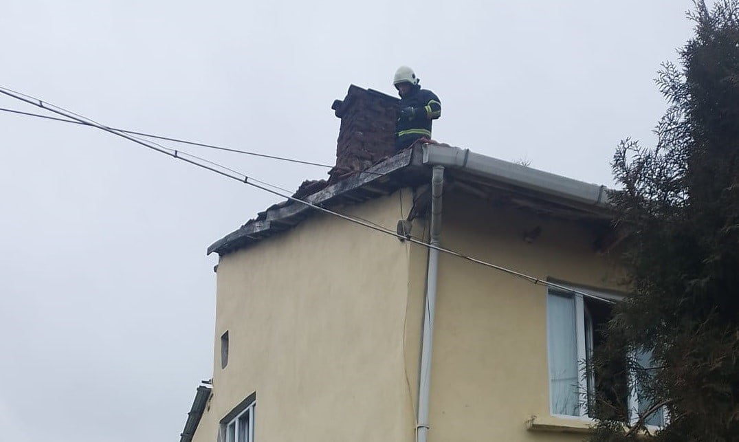 BİLECİK'TE BACA YANGINI