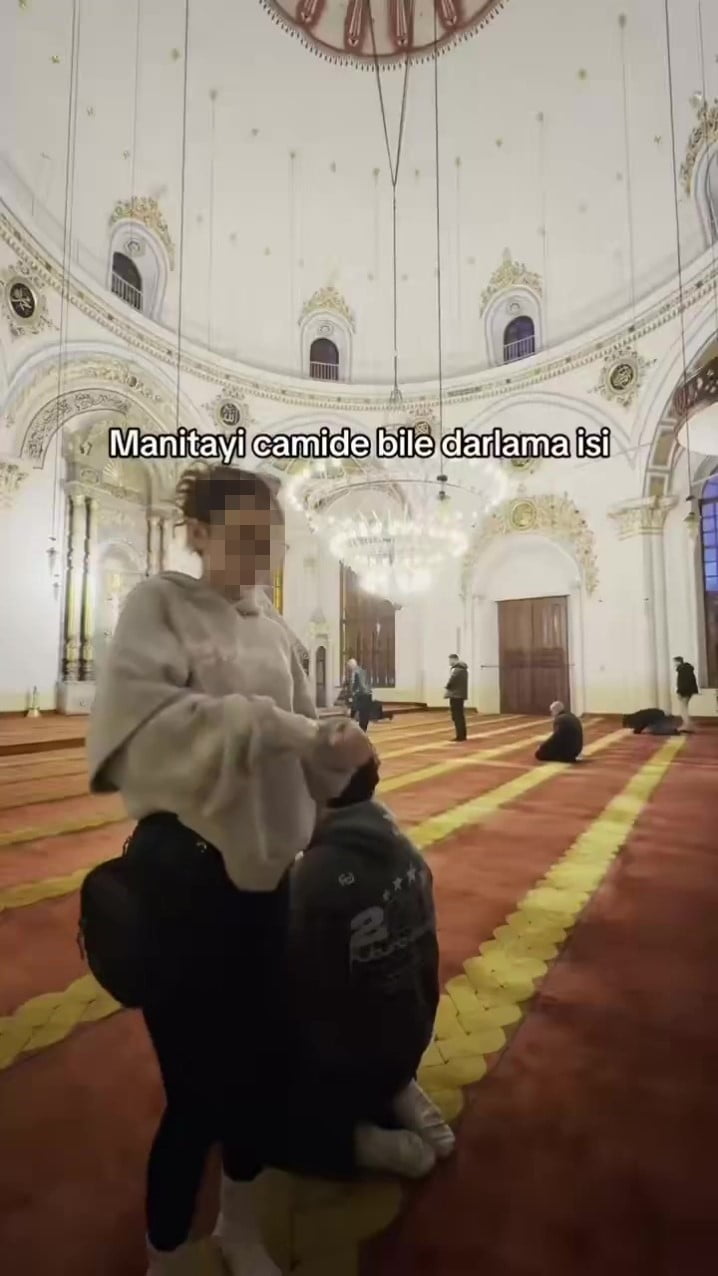 CAMİDE ÇEKİLEN GÖRÜNTÜLER BÜYÜK TEPKİ TOPLAMIŞTI.