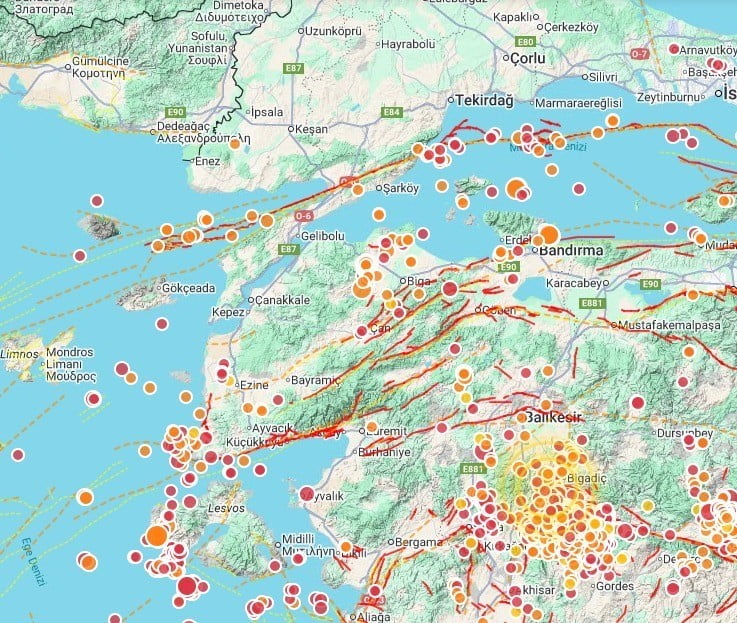 ÇANAKKALE'NİN BİGA İLÇESİNDE SON 3 AYDIR YAŞANAN SİSMİK HAREKETLİLİK ÜZERİNE DEĞERLENDİRMELER...