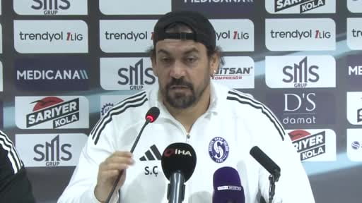 Çorum FK mağlubiyetinin ardından hakem kararlarına sert tepki gösteren Sarıyer Teknik Direktörü...