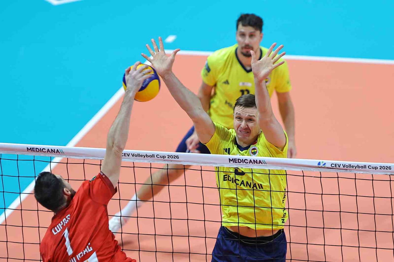 FENERBAHÇE ERKEK VOLEYBOL TAKIMI, 2026 CEV KUPASI 16'LI FİNALLER TURU İKİNCİ MAÇINDA SAHASINDA...