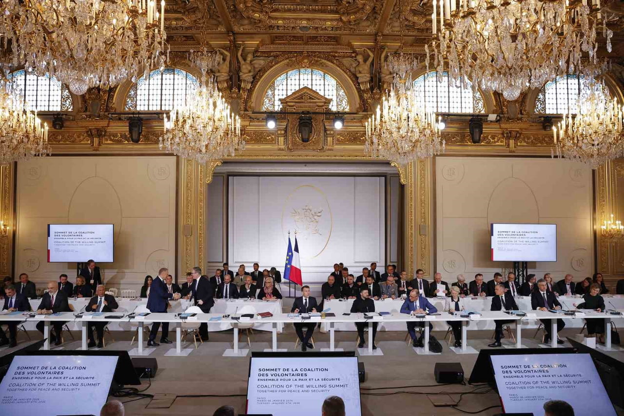 FRANSA'NIN BAŞKENTİ PARİS'TE DÜZENLENEN UKRAYNA KONULU GÖNÜLLÜLER KOALİSYONU ZİRVESİ, 27 ÜLKENİN...