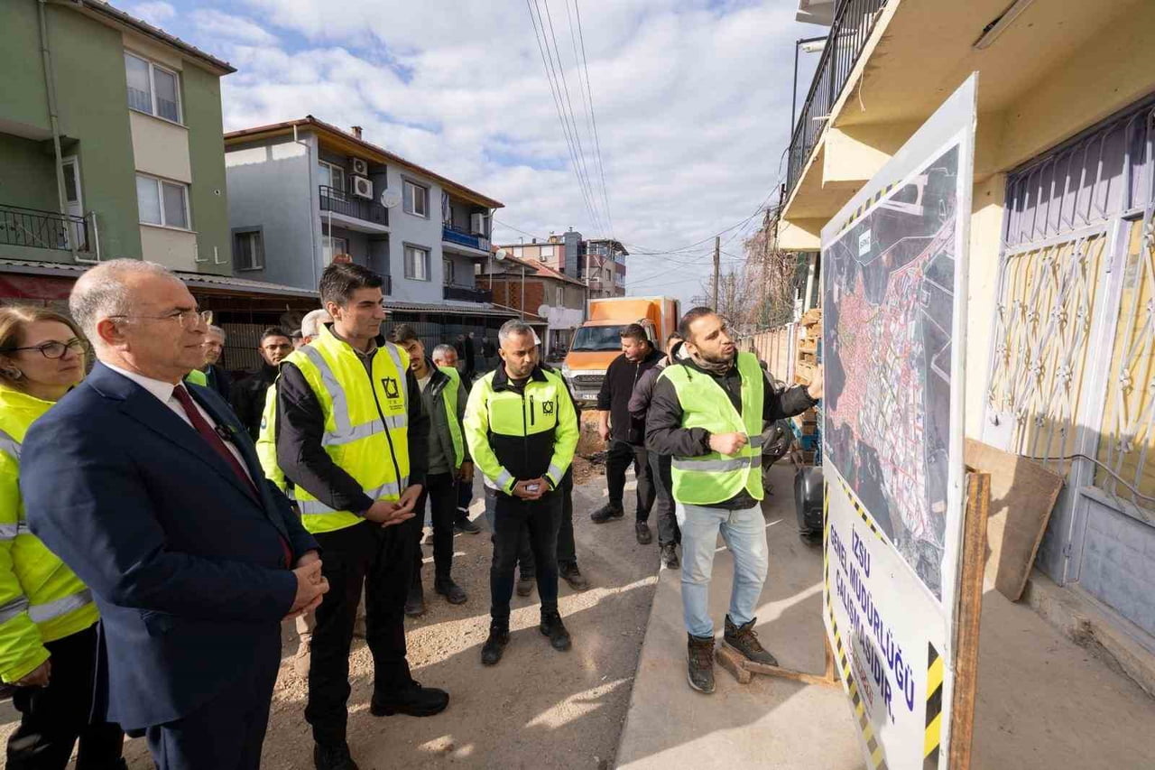 GAZİEMİR SARNIÇ’TA BAŞLATILAN 205 MİLYON LİRALIK PROJENİN DE YÜZDE 30’U TAMAMLANDI.