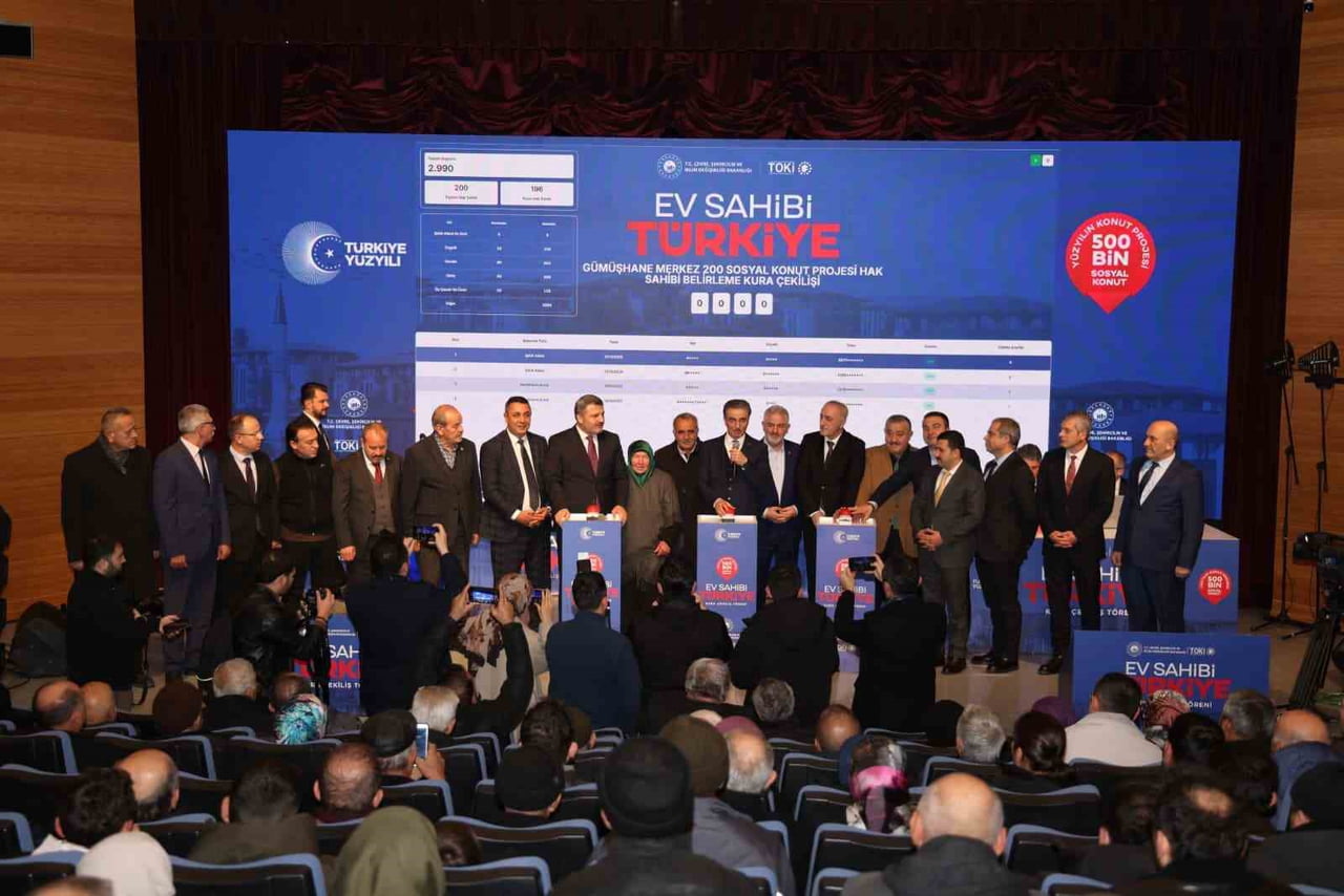 GÜMÜŞHANE’DE TOKİ’NİN 500 BİN SOSYAL KONUT PROJESİ KAPSAMINDA YAPILACAK 940 KONUT İÇİN HAK...