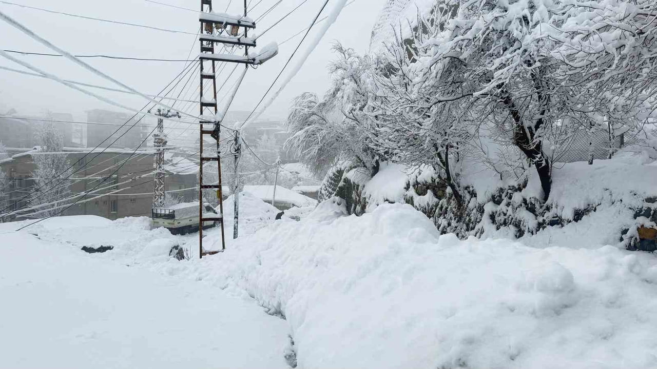 HAKKARİ'DE YOĞUN KAR YAĞIŞI VE ÇIĞLARIN DÜŞMESİ SONUCU KAPANAN 353 KÖY VE MEZRA YOLUNDAN 310'U...
