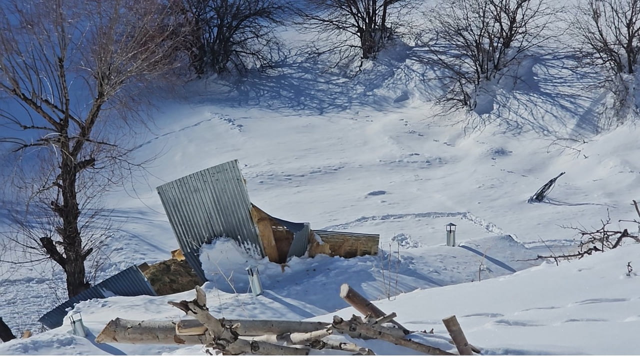 HAKKARİ’NİN YÜKSEKOVA İLÇESİNDE YOĞUN KAR YAĞIŞININ ARDINDAN MEYDANA GELEN ÇIĞ NEDENİYLE ZARAR...