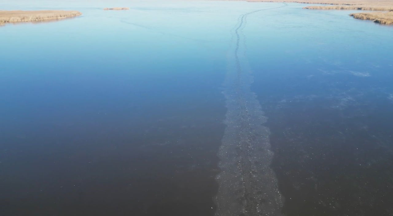 HAVA SICAKLIKLARININ EKSİ DERECELERE DÜŞMESİ SONRASI EBER GÖLÜ'NÜN AFYONKARAHİSAR SINIRLARI İÇİNDE...