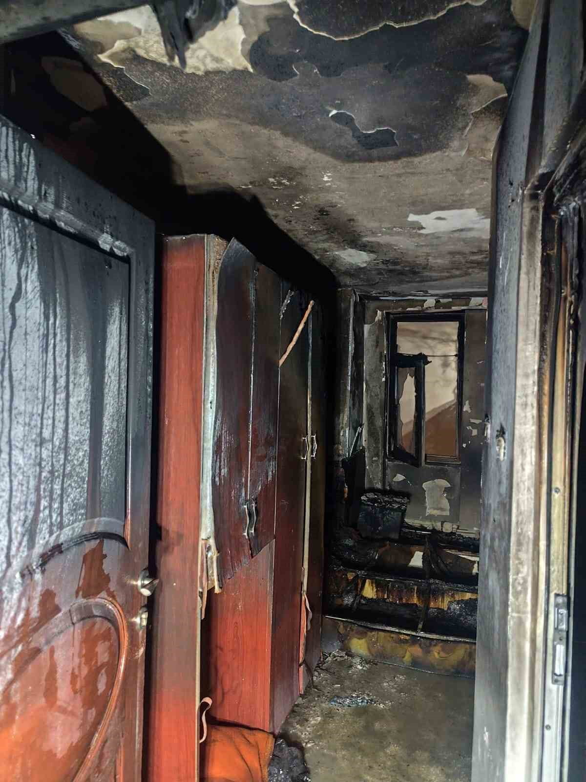 İTFAİYE EKİPLERİNİN MÜDAHALESİ İLE YANGIN KONTROL ALTINA ALINARAK SÖNDÜRÜLDÜ