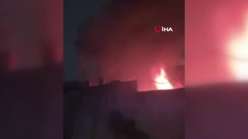 Kahramanmaraş'ta metruk ev yangını
