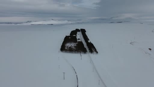 Kars'ta tarihi istasyonda 20 bin çamlık kış masalı büyülüyor