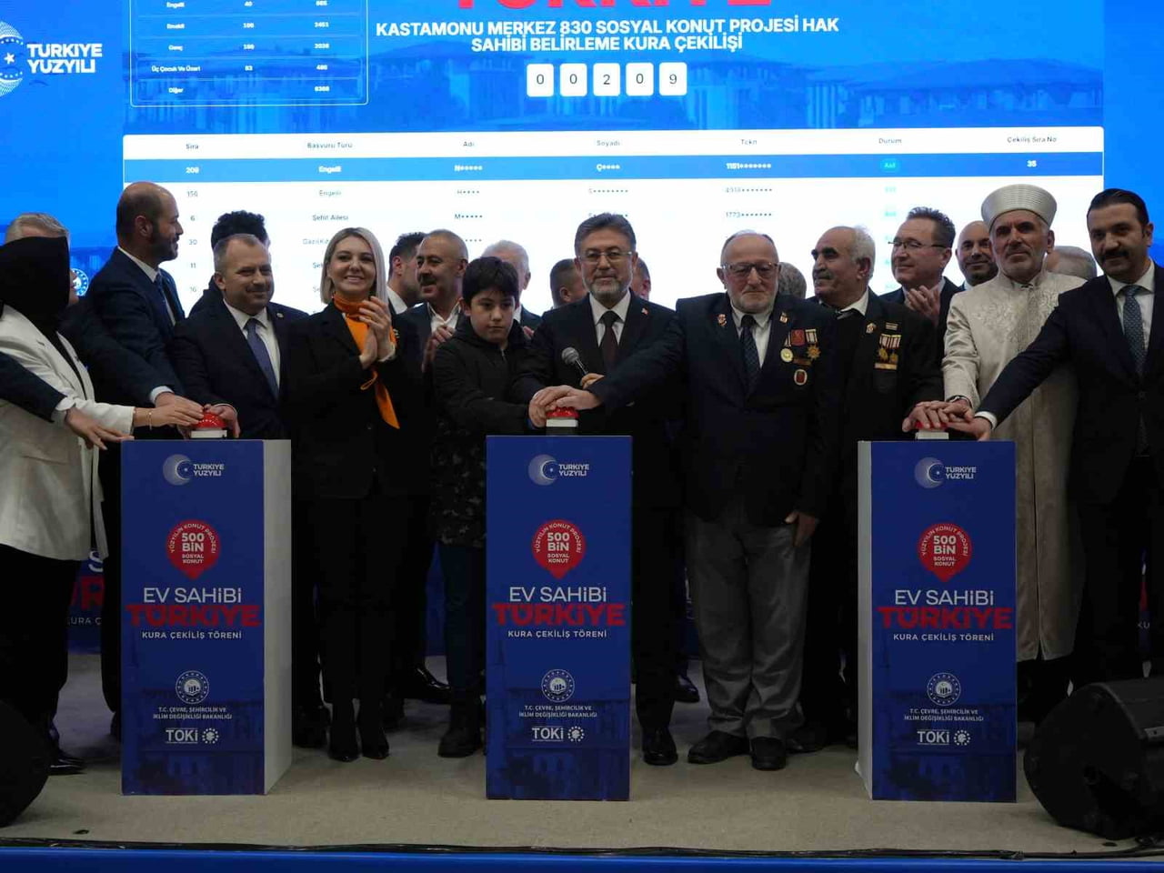 KASTAMONU’DA 500 BİN SOSYAL KONUT PROJESİ KAPSAMINDA İNŞA EDİLECEK 2 BİN 380 KONUTUN KURA ÇEKİMİ...