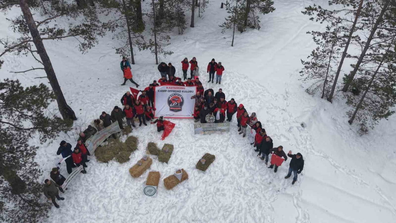 KASTAMONU’DA SON GÜNLERDE ETKİLİ OLAN KAR YAĞIŞI SONRASI KIŞ ŞARTLARINDA YİYECEK BULMAKTA GÜÇLÜK...