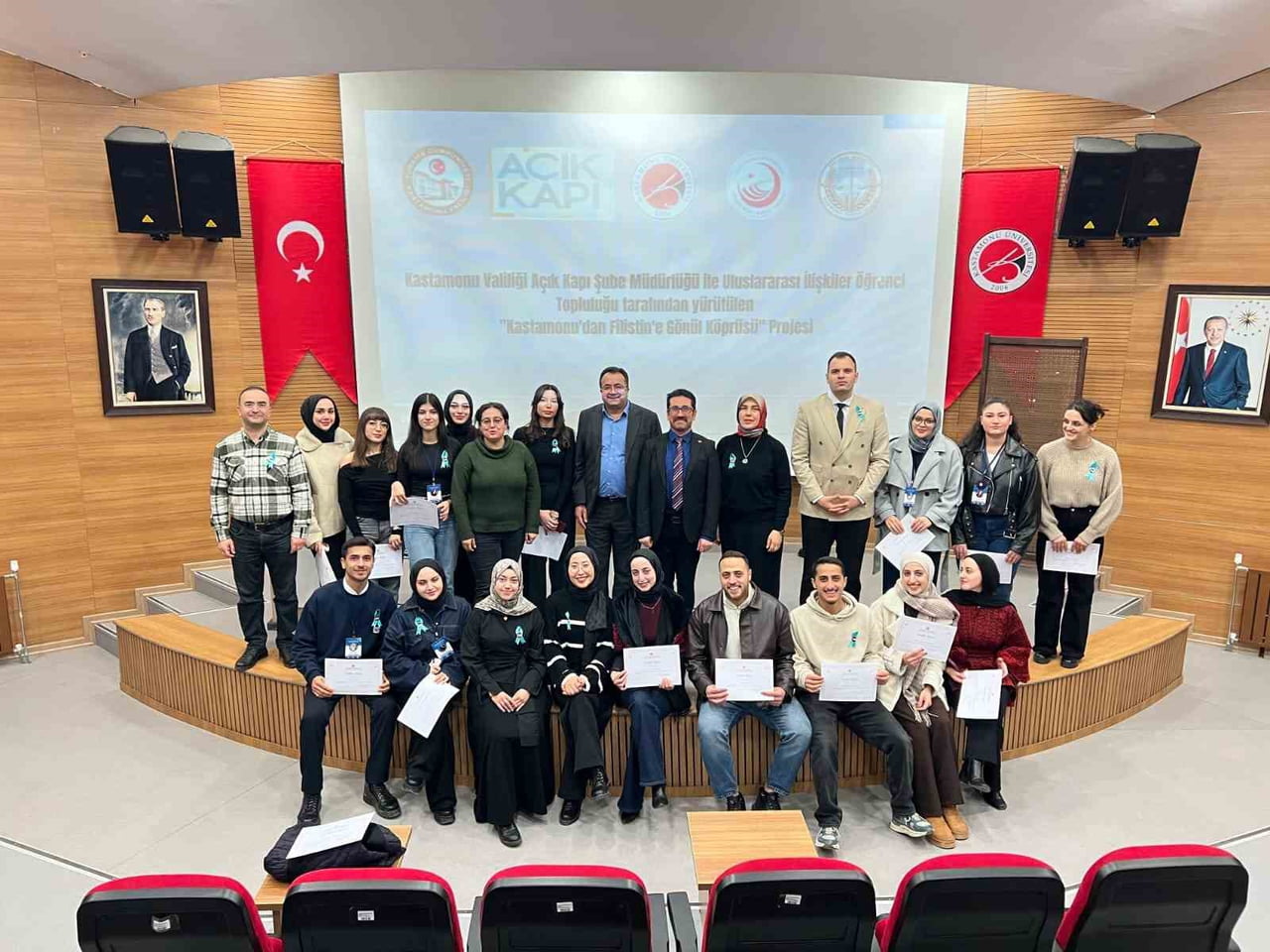 KASTAMONU VALİLİĞİ KOORDİNESİNDE, KASTAMONU ÜNİVERSİTESİ VE FİLİSTİNLİ ÖĞRENCİLERİN...