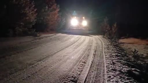 Kırıkkale’de köy yollarında karla mücadele çalışmaları