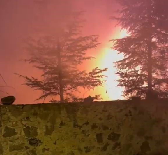 KONYA'NIN KARAPINAR İLÇESİNDE BOŞ BİR EVDE ÇIKAN YANGIN PANİĞE NEDEN OLDU