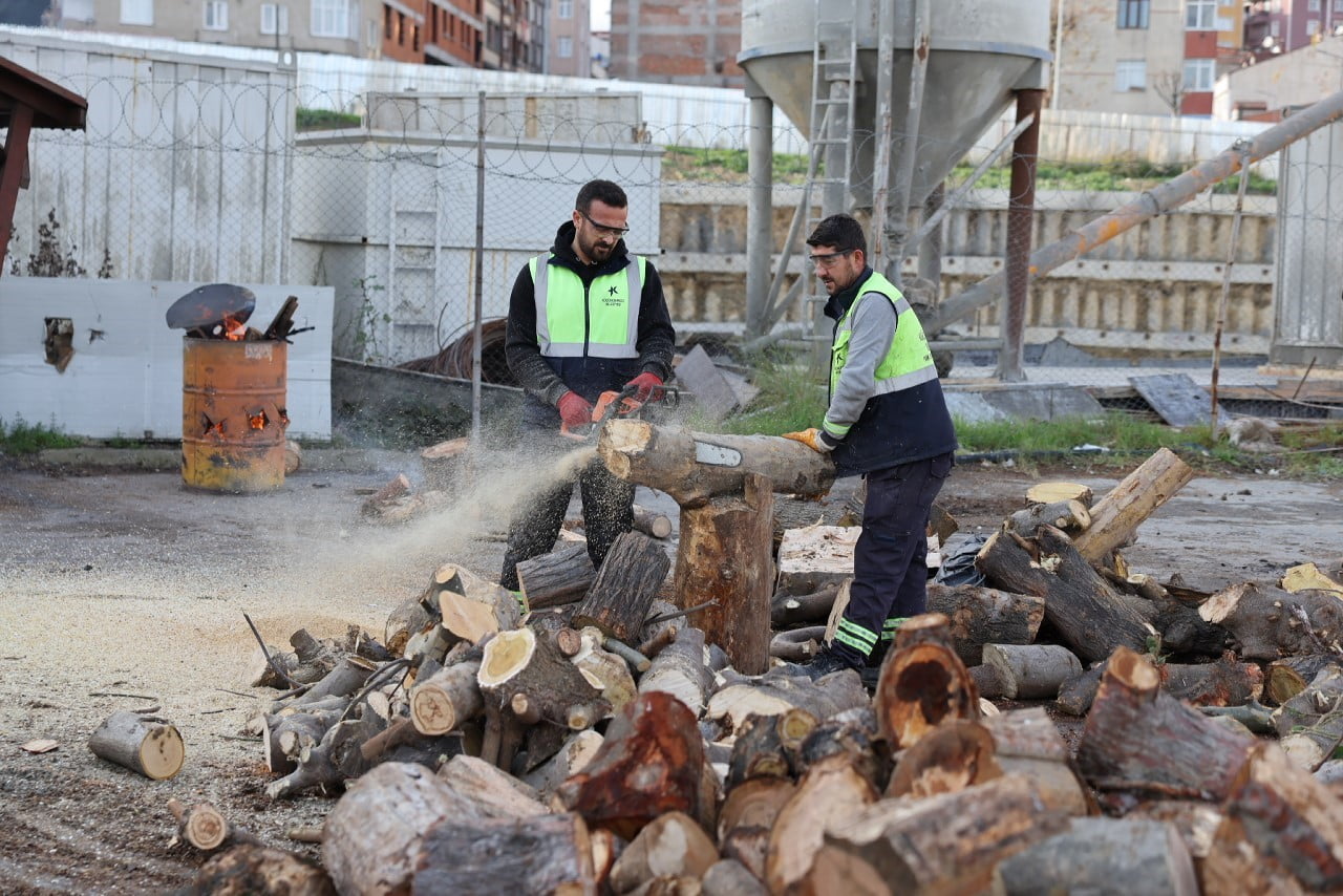 KÜÇÜKÇEKMECE BELEDİYESİ,  AĞAÇ BUDAMA ÇALIŞMALARINDAN ELDE EDİLEN AĞAÇ DALLARIYLA İHTİYAÇ...