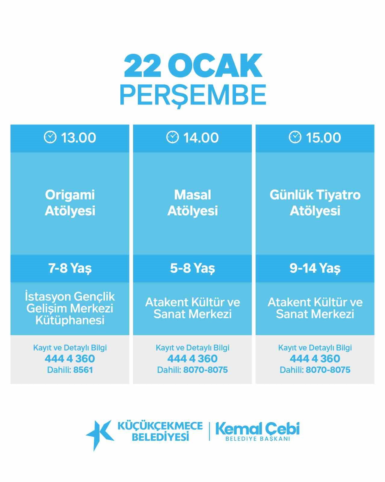 KÜÇÜKÇEKMECE’DE SÖMESTİR TATİLİNE GİRECEK ÖĞRENCİLER İÇİN BU YILDA BİRBİRİNDEN EĞLENCELİ VE...