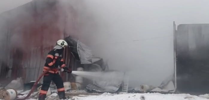 MALATYA'DA DEPO YANGINI