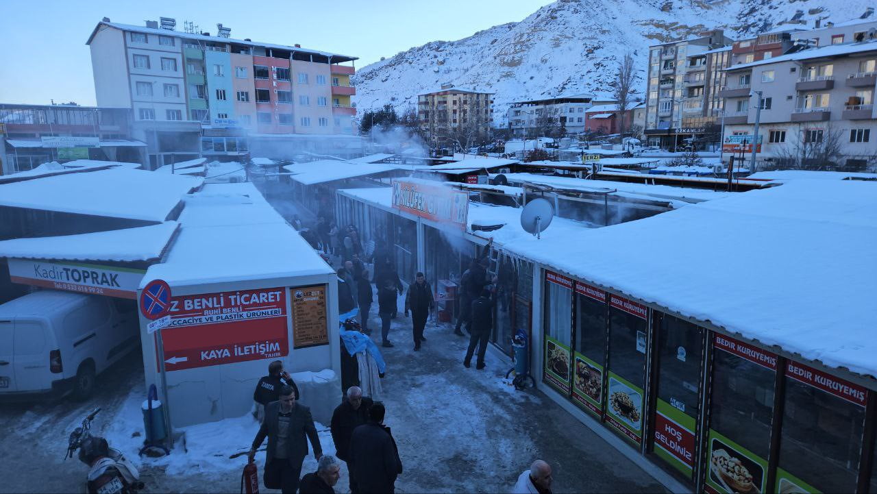 MALATYA’DA KONTEYNER ÇARŞIDA KORKUTAN YANGIN