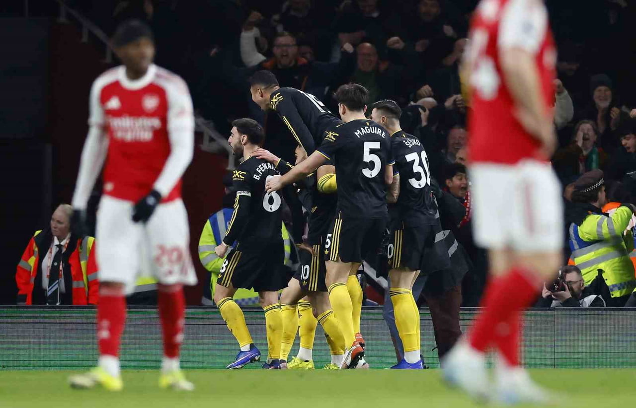 MANCHESTER UNİTED, PREMİER LİG'İN 23. HAFTASINDA DEPLASMANDA KARŞILAŞTIĞI ARSENAL'I 3-2 MAĞLUP...