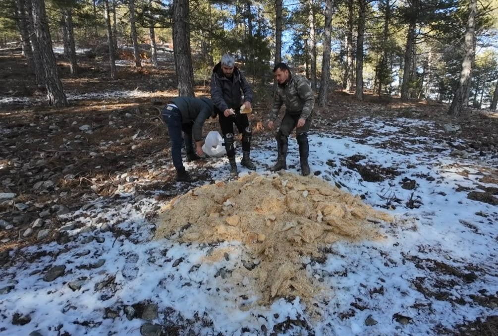 MOTOSİKLET GRUBU, AMANOS DAĞLARI ETEKLERİNDEKİ YAYLALARDA YABANİ VE SOKAK HAYVANLARI İÇİN BESLEME...