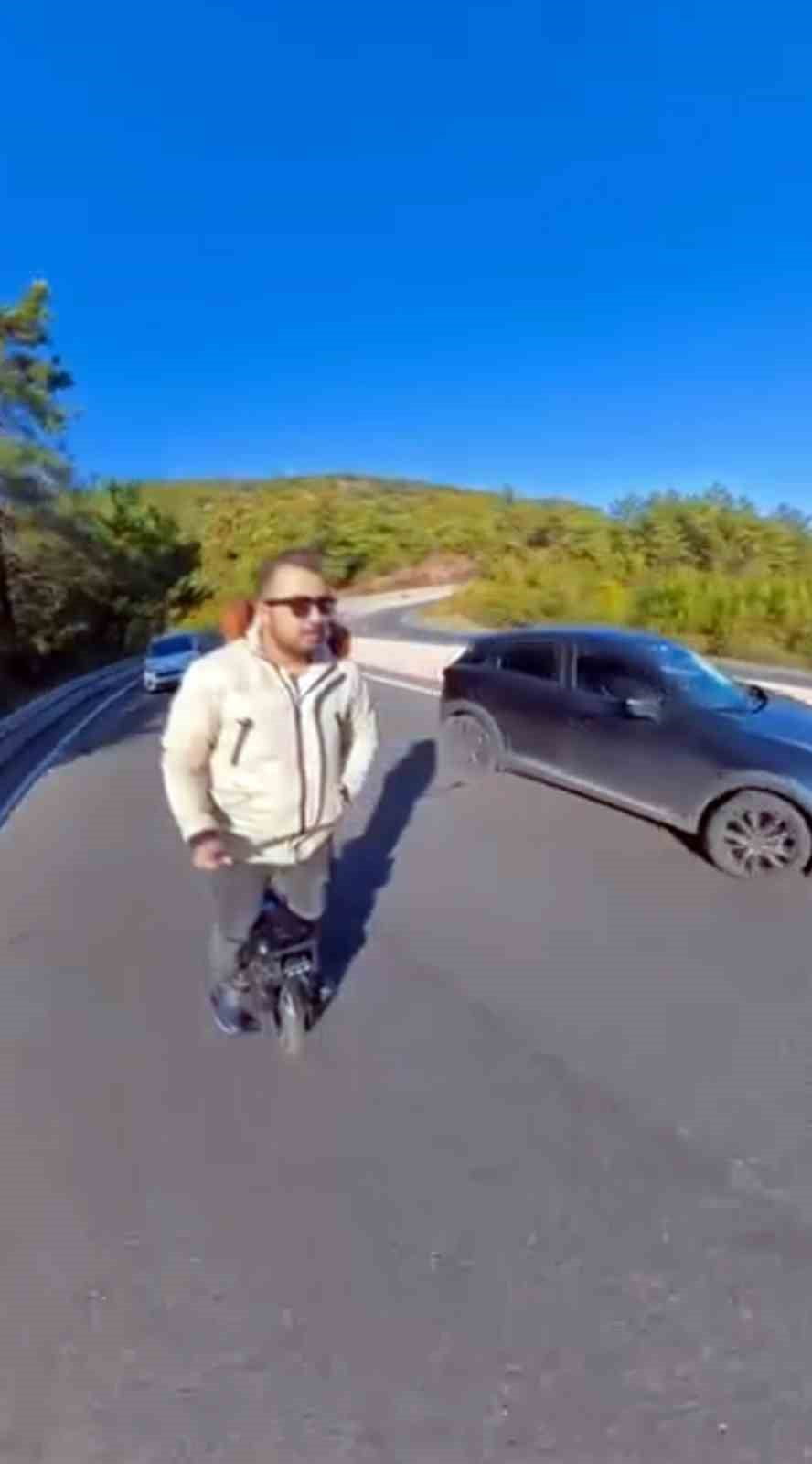 MUĞLA'NIN KESKİN VİRAJLARI VE DİK YOKUŞLARI BİLİNEN 9 KİLOMETRELİK SAKAR RAMPASINDA TEK TEKERLEKLİ...