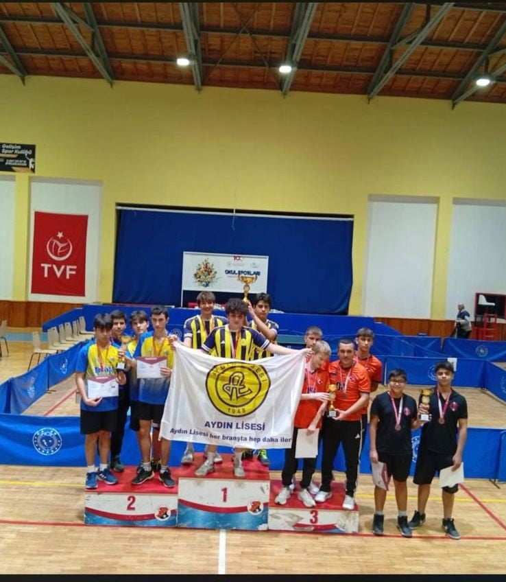 OKUL SPORLARI KAPSAMINDA DÜZENLENEN MASA TENİSİ İL MÜSABAKALARINDA AYDIN LİSESİ MASA TENİSİ...