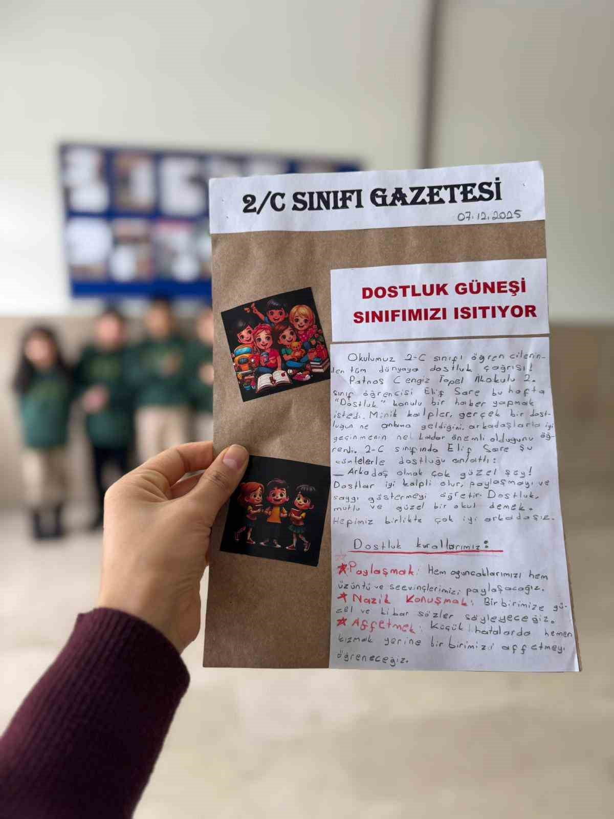 PATNOS’TA MİNİK GAZETECİLERDEN SINIF GAZETESİ